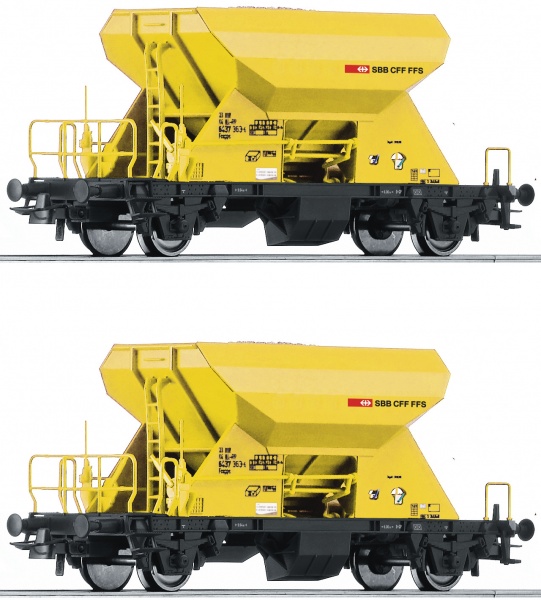 Set of 2 Ballast Hopper cars<br /><a href='images/pictures/Roco/Roco-76154.jpg' target='_blank'>Full size image</a>